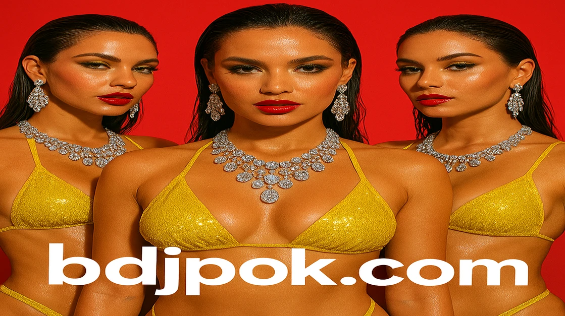jpok গেমিং প্ল্যাটফর্মে আপনার অবিশ্বাস্য বোনাস পাওয়ার সুযোগ এসেছে! তিনজন সুন্দর নারী ঝলমলে উৎসব-আভা পরা পোশাকে বড়, জ্বলজ্বল করা বোনাস সাইনটির সামনে হাসছেন।