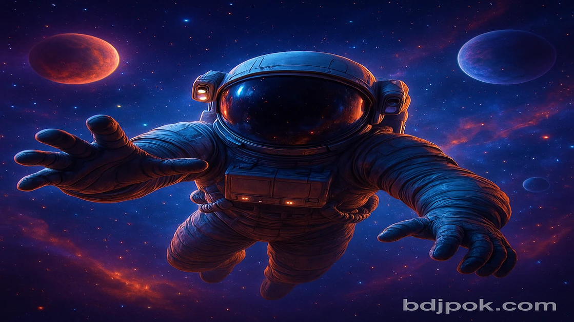 jpok-এ Spaceman গেমে মহাজাগতিক যাত্রা শুরু করুন। একজন নভোচারী প্রাণবন্ত একটি আকাশগঙ্গায় ভাসছেন, তিনি নক্ষত্র ও গ্রহগুলোর মাঝে একটি সাহসিক অভিযানের জন্য প্রস্তুত।