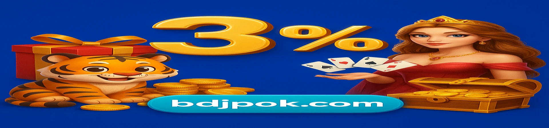 jpok-এ ৩% অবিলম্বে রিবেট উপভোগ করুন—আপনি জিতুন বা হারা—প্রতিটি খেলার ওপর পুরস্কার পান। একটা মিষ্টি বাঘ ও রাজকুমারীর সঙ্গে আমাদের গেমিং জগতে যোগ দিন, এবং প্রতিটি খেলার জন্য পুরস্কার নিন।